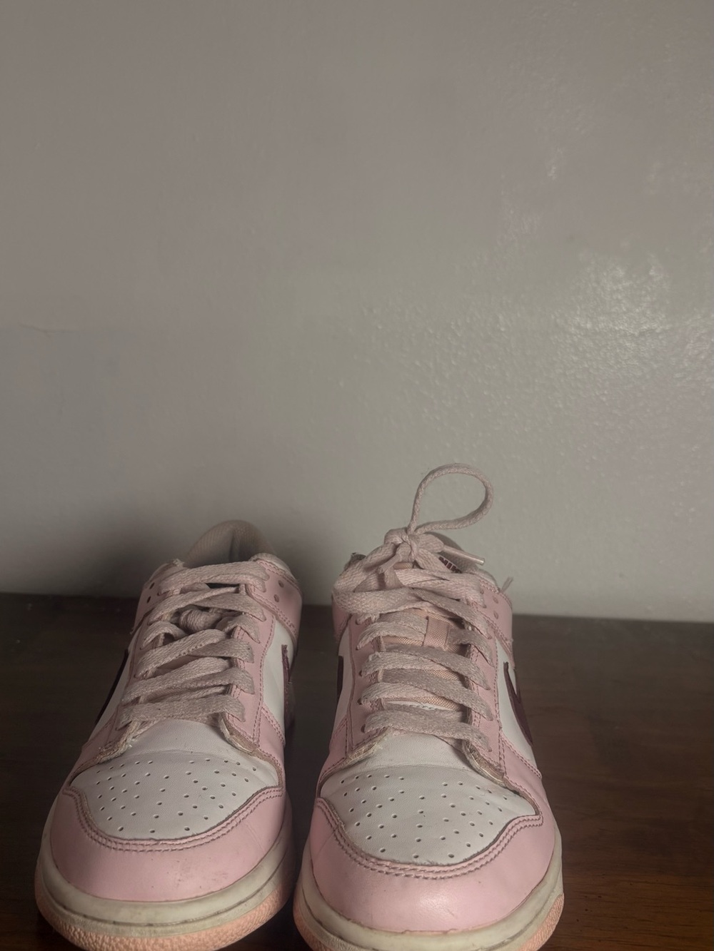 Nike Women’s Pink and White Sneakers